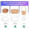 15Pack Clear Basket Bags, Large Cellophane Gift Bag For Baskets,16x24 Inch Cellophane Bags,2 Mil Thick,For Gift Giving, Packaging Products,Fits a 9 Inch Round Tray or 7 Inch Square Box With Ease view 3