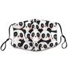 Meaudiwes Washable Cloth Face Scarf, Reusable Balaclava Facial Cover With Elastic Ear Loop Cute Cartoon Pandas view 1