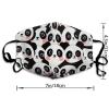 Meaudiwes Washable Cloth Face Scarf, Reusable Balaclava Facial Cover With Elastic Ear Loop Cute Cartoon Pandas view 2