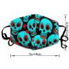 Meaudiwes Balaclava Reusable And Washable Dust Cloth, Halloween Cool Red Blood Zombie Skull Face Scarf For Women Men view 2
