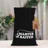 VXIMURVEL Fishing Master Baiter Hook Lure Reusable burlap gift bag with drawstring for Christmas gifts and party favors view 4