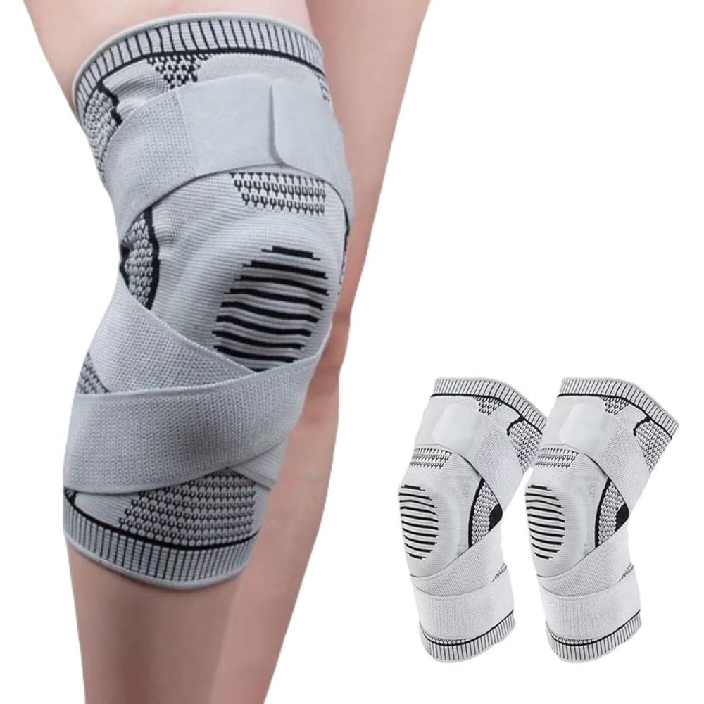SWZEC Motion Max Knee Pro Knee Brace,Bone-on-Bone WalkingSupport,Bone RecoveryKnee Braces,S,One Pair