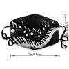 Meaudiwes Balaclava Reusable And Washable Dust Cloth, Piano Keys with Musical Notes Black And White Face Scarf For Women Men view 2
