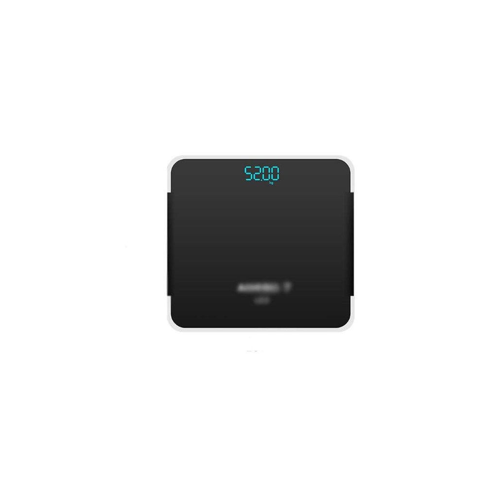 JSEIAJB Black Electronic Scale, Strong and Sensitive, Rounded Corners, Non-Slip, Comfortable and Stable, can Measure Weight