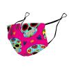 Fashion Balaclava Washable Reusable And Breathable Face Covering With Adjustable Ear Protection Loops For Women And Men Day Dead Mexican Sugar Skull view 4
