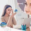Contact Lens Case, Portable Contact Lens Case, Tweezers with Mirror, Liquid Bottle Umbrella on Beach Printed Small Storage Set, Suitable for Daily Makeup, Office Travel, Outdoor Business Trip view 4