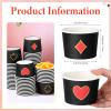 Pickmesh 80 Pcs Casino Paper Ice Cream Cups 9 oz Poker Las Vegas Disposable Dessert Bowls Snack Soup Paper Cups Poker Night Birthday Party Supplies for Hot or Cold Food view 2