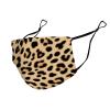 Meaudiwes Washable Cloth Face Scarf, Reusable Balaclava Facial Cover With Elastic Ear Loop Wild Animal Leopard Print view 4