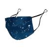 Meaudiwes Fashion Breathable Face Scarf With Adjustable Ear Protection Loops, Constellation Galaxy Starry Night Stars Glow In The Dark Midnight Washable Adjustable Balaclava For Women Men view 4