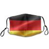 Meaudiwes Washable Cloth Face Scarf, Reusable Balaclava Facial Cover With Elastic Ear Loop Flag of Germany view 1