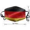 Meaudiwes Washable Cloth Face Scarf, Reusable Balaclava Facial Cover With Elastic Ear Loop Flag of Germany view 2