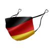 Meaudiwes Washable Cloth Face Scarf, Reusable Balaclava Facial Cover With Elastic Ear Loop Flag of Germany view 4
