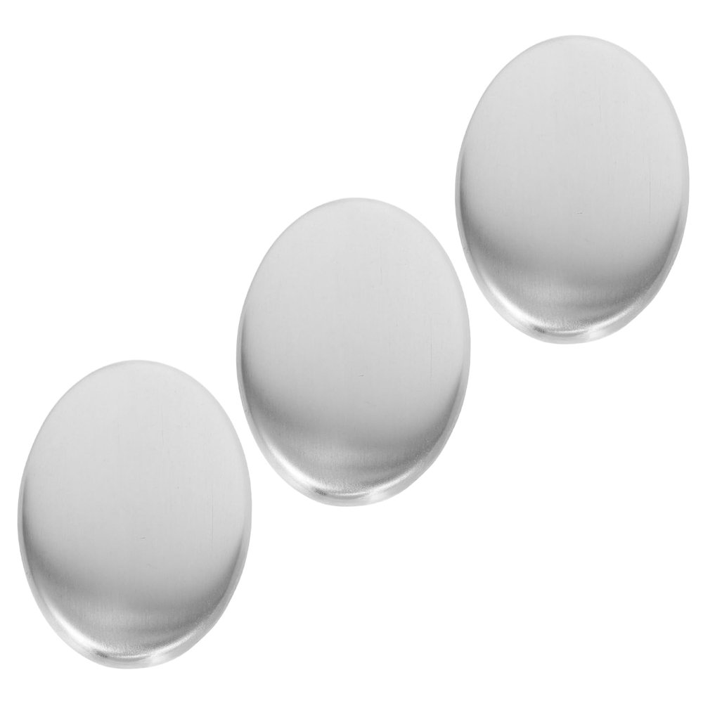 Beaupretty 3pcs Odor Soap Bar for Men Stainless Steel Soap Eliminate Garlic Fish Smell Hand Wash for Kitchen