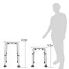 Ynredee Round Bath Stool,Bathroom Stool,Height Adjustable Shower Chair for Compact Showers and Tubs,Plastic Seat for Bathing and Showering for Seniors, Adults and The Elderly view 2