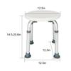 Ynredee Round Bath Stool,Bathroom Stool,Height Adjustable Shower Chair for Compact Showers and Tubs,Plastic Seat for Bathing and Showering for Seniors, Adults and The Elderly view 3
