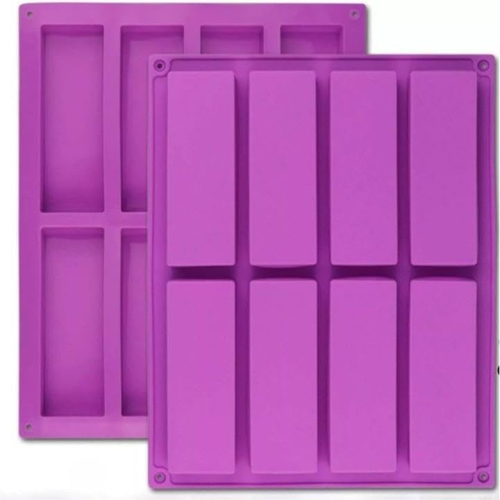 For Large Rectangle Silicone 2 PCS 8Cavity Granola Bar Nutrition Cereal Bar