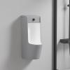 ZGWQR Wall Mounted Urinal, Intelligent Sensor Flush Urinals for Men Space-Saving, Pressable and Inductive for Toilets in Homes, Shopping Malls(Gray) view 2