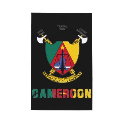 Coat of Arms of Cameroon Cameroonian Premium Waffle Kitchen Towel Microfiber Kitchen Towels, Super Absorbent 16 X 26 Inches Reusable Dish Towels for Kitchen and Household