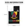 Coat of Arms of Cameroon Cameroonian Premium Waffle Kitchen Towel Microfiber Kitchen Towels, Super Absorbent 16 X 26 Inches Reusable Dish Towels for Kitchen and Household view 2