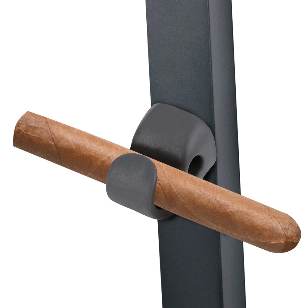 AQKILO Magnetic Cigar Holder for Golf Carts, Compact Portable Cigar Clip for Holding Lit Cigars, Elevate Your Golf Experience with Class and Style, Grey