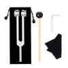 128 Hz Weighted Tuning Fork Medical-Grade Tuning Forks for Healing-Professional Tuning Fork C128 with Mallet Essential Yoga and Meditation Accessories & Sound Healing Instruments view 1