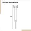 7-Piece Tuning Fork Set For Chakra Healing, Aluminum Alloy, Includes Precision Frequencies And Wood Striker view 2