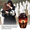 Cowboy Urn for Adult Female Ashes, Large Urns for Human Ashes Adult Man, Small Cremation Urn, Small Urns for Human Ashes Keepsake (Size - 10inch 1Pcs, 3inch 1Pcs) view 4
