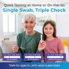 INDICAID COVID and Flu A/B 3-in-1 Antigen Test, FDA 510(k) Cleared At Home Covid Flu Test Combo Kit, Fast Results in 10 Minutes, Made in USA, 2 Tests with Soft Nasal Swab, - Easy to Use & Non-Discomfort - FSA/HSA Eligible view 4
