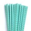 100 pcs Under The Sea Party Paper Straws, Aqua Mermaid Fish Silver Foil Scale Drinking Straws, Kids Birthday Baby Shower Ocean Beach Pool Tropical Summer Hawaiian Cake Pop Sticks (Aqua With Scale) view 1