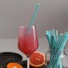 100 pcs Under The Sea Party Paper Straws, Aqua Mermaid Fish Silver Foil Scale Drinking Straws, Kids Birthday Baby Shower Ocean Beach Pool Tropical Summer Hawaiian Cake Pop Sticks (Aqua With Scale) view 3