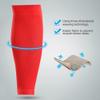 1Pair Mumian Sport Training Compression Support Shin Pads Calf Sleeves Protective Gear Red Shin Guards for Running Basketball Soccer Football Elastic Breathable Quick Drying (L) view 3