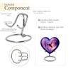 Humming Bird Small Funeral Urn for Male and Female - 1 Keepsake Purple Cremation Urn for Human Ashes Adult Woman - 1 Large Blue Cremation Urns Human Adult Mom and Dad 3 Inch Keepsake & 8 Inch Set view 4