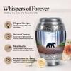 JAGSHASHI Bear Keepsake Urn for Ashes for Women & Men - Large Funeral Urns for Human Ashes Adult Male - Tiny Burial Urn for Adult Female - Combo of 10 Inch & 3 Inch - Decorative Cremation Urns view 4