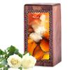Abstract Small Urn for Human Ashes Keepsake Mom - Wooden Mini Urns for Ashes Adult Female Mother - Funeral Urn for Male & Female - Small Wood Urns for Best Friends - 5 Inch view 1