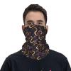 Neck Gaiters for Men Women - Purple Rose Gold Snake Print Head Scarf Balaclava Face Mask Cover Neck Scarf Bandana view 3