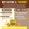 160mg L-Theanine + 80mg Caffeine Chews Coffee Caramel Flavour, Increases Productivity, Mental Clarity, Alertness | 1 Bag - 40 Servings | Brain Bullet | Energy Gum & Focus Gummy Upgrade view 4