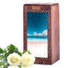 Beach Decorative Urns for Ashes Adult Female Husband and Wife - Ocean Burial Urns for Human Ashes for Men and Women - Large Adult Urn - Wooden Funeral Urn 10 Inch view 1