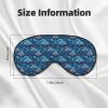 Eye Sleep Mask for Women Men - Retro Blue Manta Ray Print Adjustable Comfy Buckle Travel Eye Masks for Sleep Mask Blackout, Sleeping Blindfolds for Women Men, Funny Blindfolds for Party Games view 2