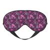 Eye Sleep Mask for Women Men - Pink Flower Eiffel Tower Print Adjustable Buckle Travel Eye Masks for Sleep Mask Blackout, Comfy Sleeping Mask for Women Men, Funny Blindfolds for Party Games view 1