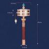 HUIMIMA Tibetan Prayer Wheel,Hand Held Prayer Wheel Buddhist Prayer Wheel Used for Prayer, Blessing, Meditation, Relaxation, Yoga view 2