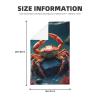 GVYGVY Kitchen Towels - Soft Abstract Classic Crab Print No.27 Quick Drying Dish Towels for Kitchen Drying, Absorbent Hand Towel for Kitchen Decor with Lanyard view 2