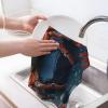 GVYGVY Kitchen Towels - Soft Abstract Classic Crab Print No.27 Quick Drying Dish Towels for Kitchen Drying, Absorbent Hand Towel for Kitchen Decor with Lanyard view 3