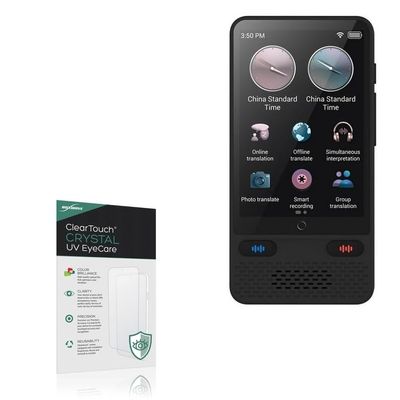 BoxWave Screen Protector Compatible with TINRIEF S85 Language Translator (3.9 in) - ClearTouch Crystal Anti-UV EyeCare (2-Pack), Filters Out Harmful Blue Light Reduce Fatigue