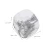 BEBEMOKO Jade Crystal Agate Quartz Crystals Bulk Decorative Rocks Clear Crystal Quartz Tumbled Polished Crystals Tumbling Crystals Clear Quartz for Energy Protection Crystal Stone White view 2