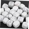 BEBEMOKO Jade Crystal Agate Quartz Crystals Bulk Decorative Rocks Clear Crystal Quartz Tumbled Polished Crystals Tumbling Crystals Clear Quartz for Energy Protection Crystal Stone White view 3