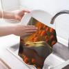 GVYGVY Kitchen Towels - Soft Classy Butterfly Woman Print No.576 Quick Drying Dish Towels for Kitchen Drying, Absorbent Hand Towel for Kitchen Decor with Lanyard view 3