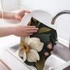 GVYGVY Kitchen Towels - Soft Classic Bouquet Print No.67 Quick Drying Dish Towels for Kitchen Drying, Absorbent Hand Towel for Kitchen Decor with Lanyard view 3
