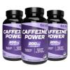 EAS Caffeine Power 200mg | Caffeine Pills Supplement | Increase Energy & Restore Mental Alertness | Gluten Free, Non GMO, Vegetarian Friendly | 100 Tablets (Pack of 3) view 1