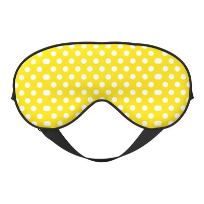 Eye Sleep Mask for Women Men - Yellow Polka Dot Print (d) Adjustable Buckle Travel Eye Masks for Sleep Mask Blackout, Comfy Sleeping Mask for Women Men, Funny Blindfolds for Party Games