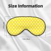 Eye Sleep Mask for Women Men - Yellow Polka Dot Print (d) Adjustable Buckle Travel Eye Masks for Sleep Mask Blackout, Comfy Sleeping Mask for Women Men, Funny Blindfolds for Party Games view 2